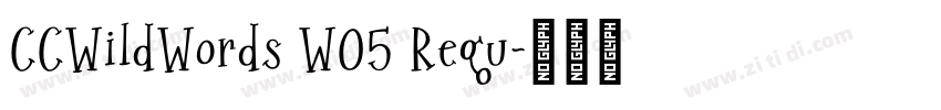 CCWildWords W05 Regu字体转换